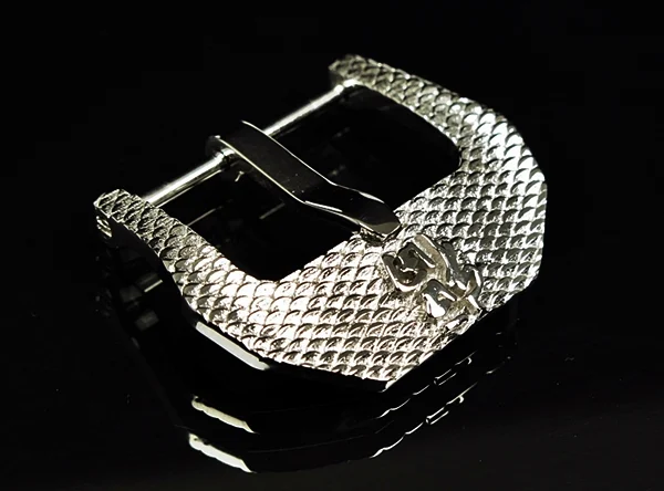 FU PAM498-Lucky- Chrome Plated (Silver color) Buckle for Seiko, Panerai, Maranez, Sevenfriday – image 3